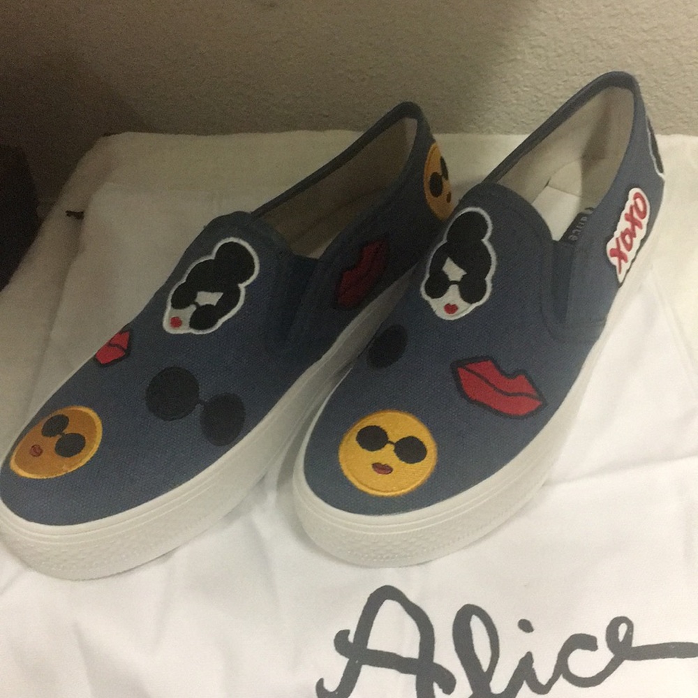 Alice and Olivia slip on sneaker